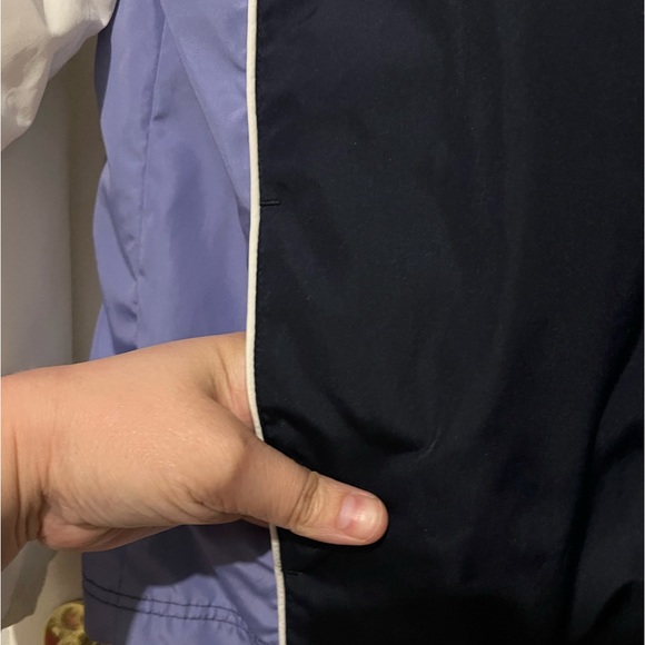 Navy/White/Powder Blue Windbreaker Jacket | Vintage | Classic Elements | S - Picture 5 of 7